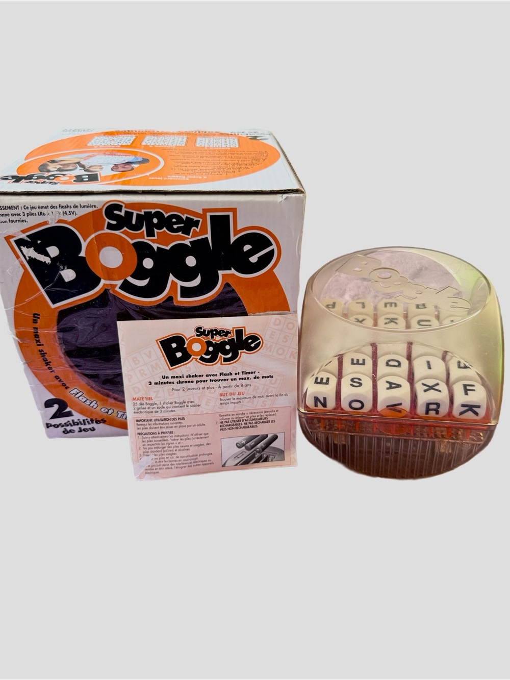 Vintage 2003 SUPER Boggle Light Up game Works